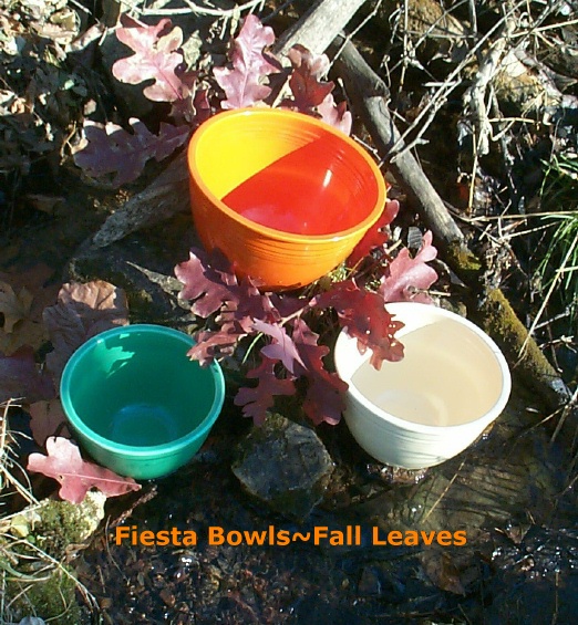 Fall Leasves~Fiesta Mixing Bowls