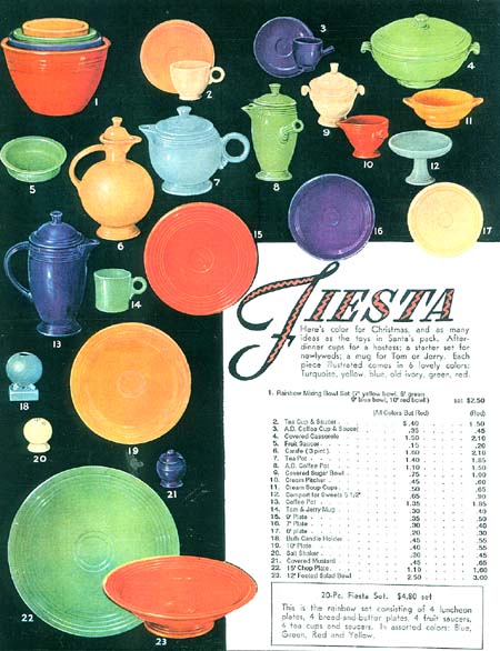 1938 Fiesta Catalog Listing