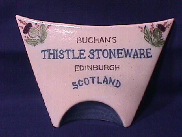 Vintage Buchan Thistle Pottery Dealer Sign
