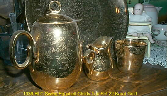 HLC Child's Eggshell Chintz Tea Set