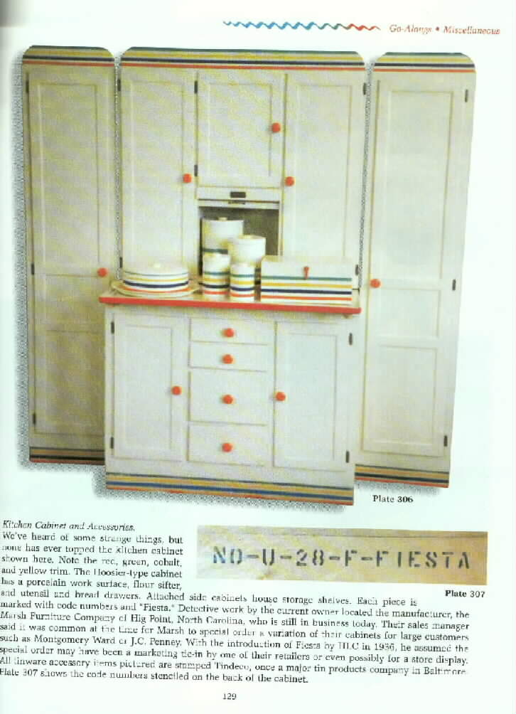 Fiesta Cabinet scanned form the Huxford's 9th edition Collector book.